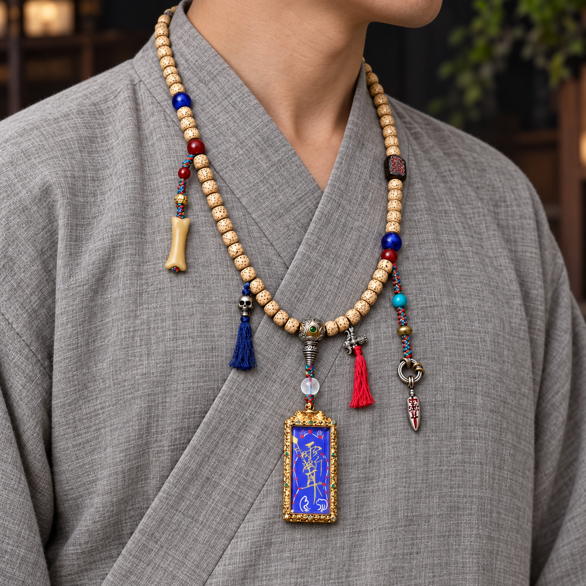 EverestArtstudios Xingyue-Bodhi-Mala, Thangka/Sandelholz