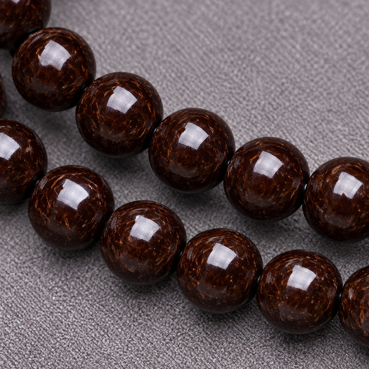 Mala 108 noix de coco agate incrustée