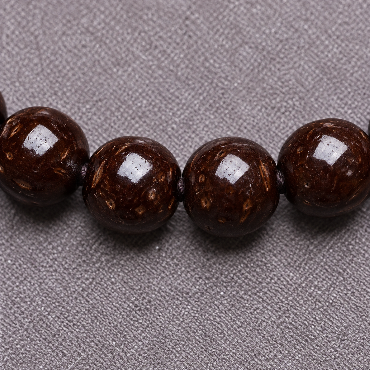 Mala 108 noix de coco agate incrustée