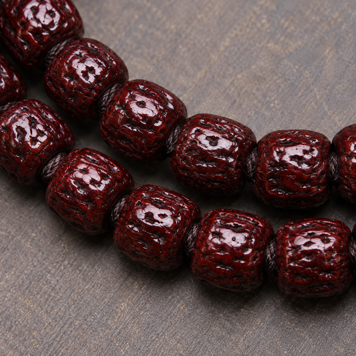 Mala 108 Bodhi Vajra détails en os