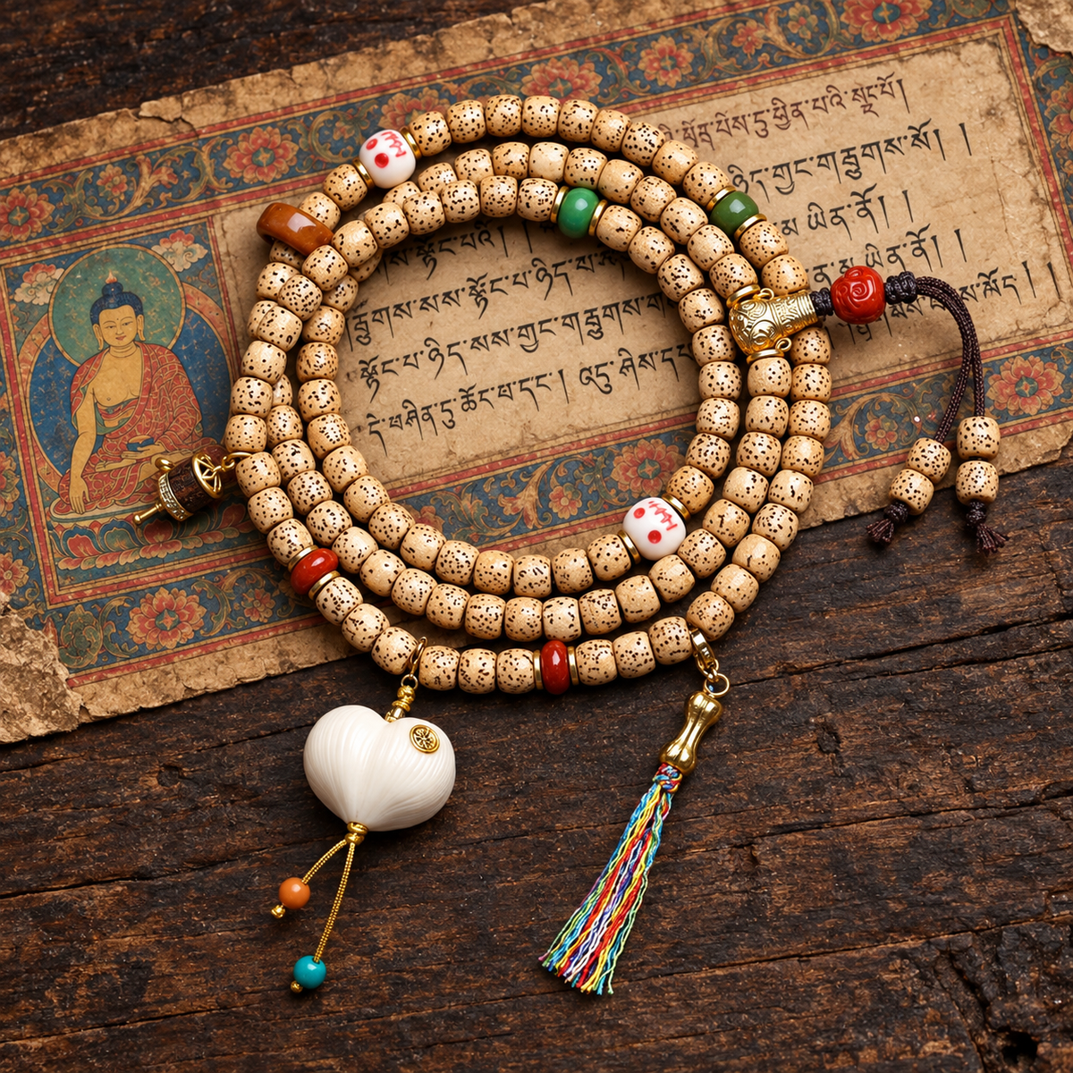 Xingyue Bodhi 108-bead mala — full product