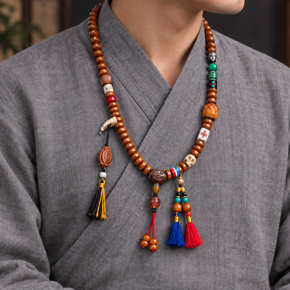 Mala 108 yack incrustations verre