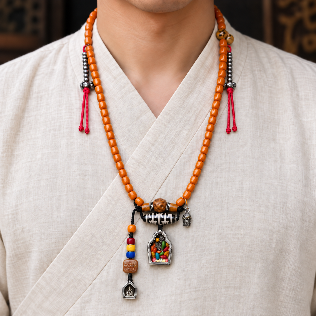 Mala 108 os Gau motif Zakiram