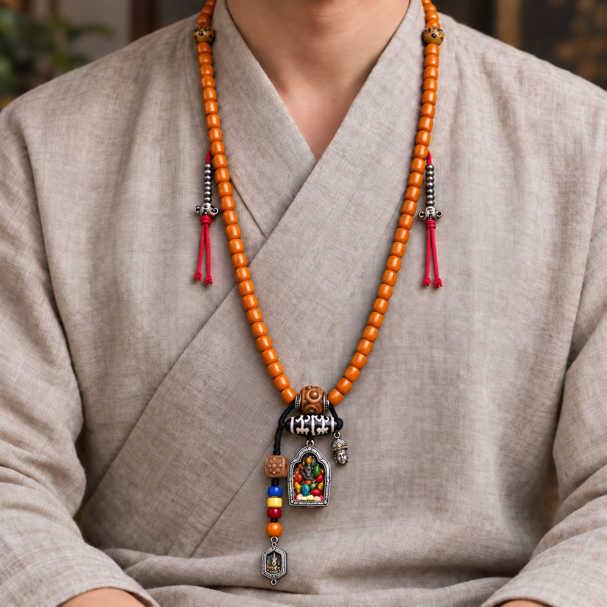 Mala 108 os Gau motif Zakiram