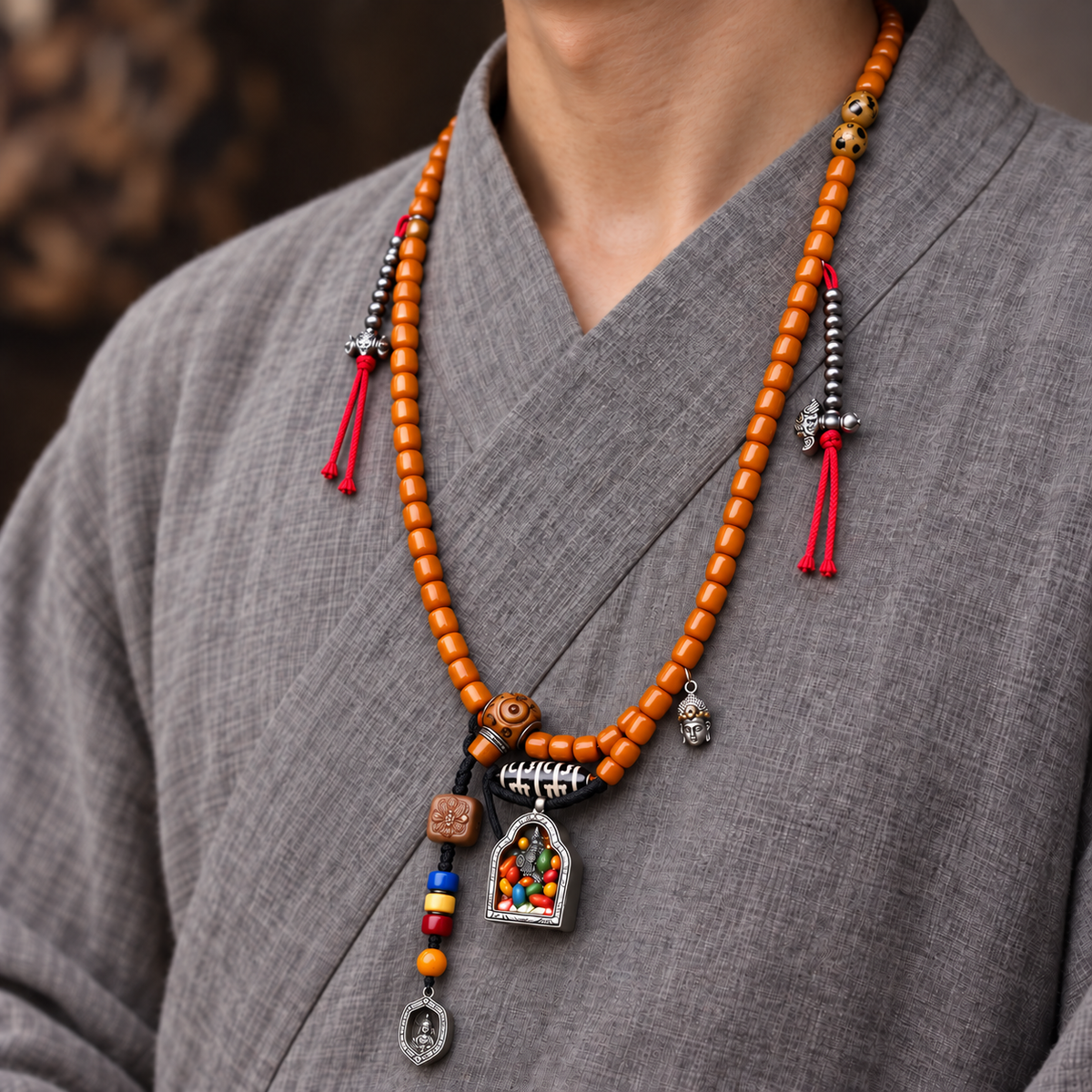 Mala 108 os Gau motif Zakiram
