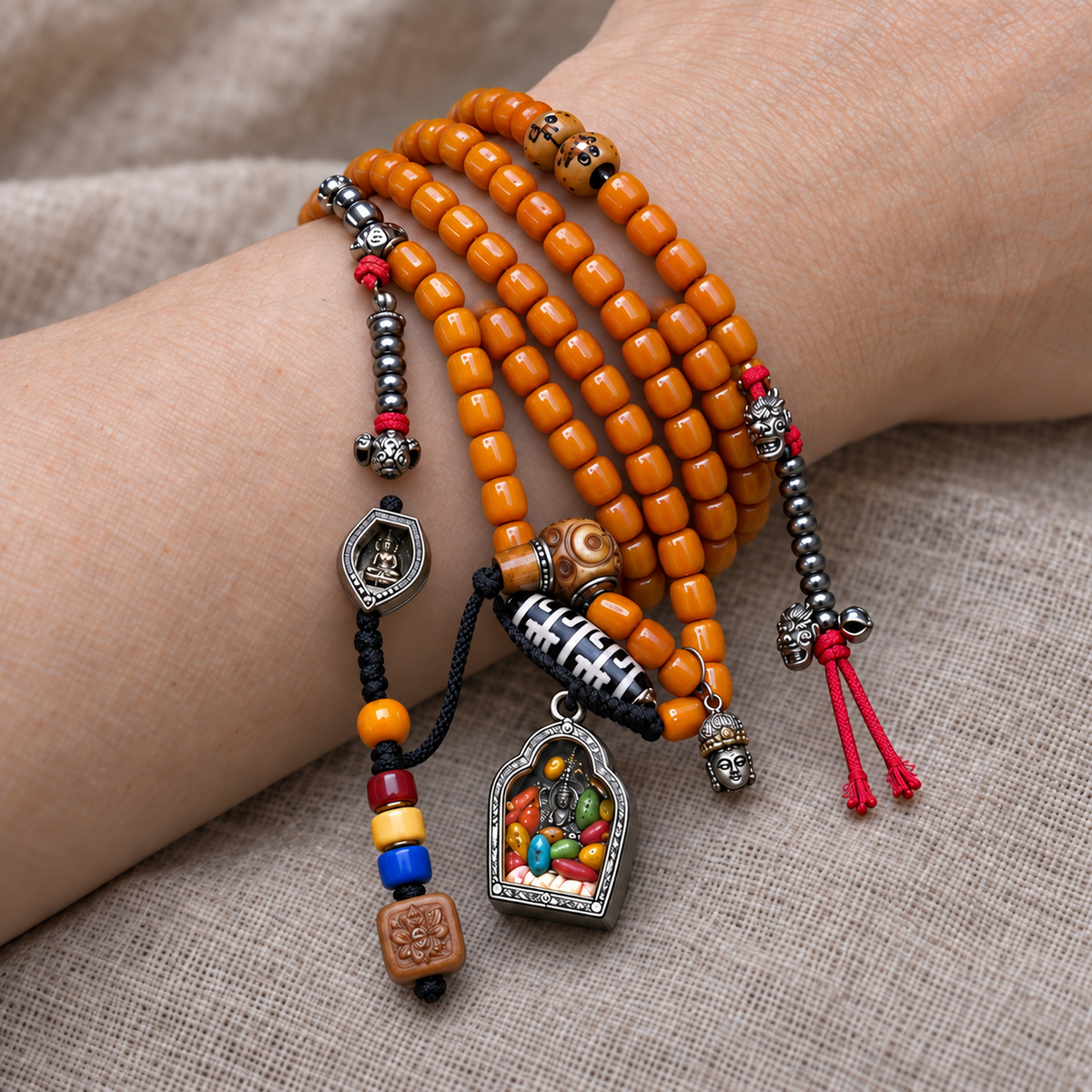 Mala 108 os Gau motif Zakiram