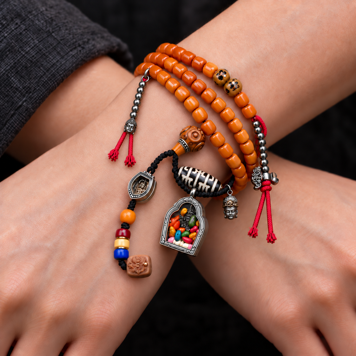 Mala 108 os Gau motif Zakiram