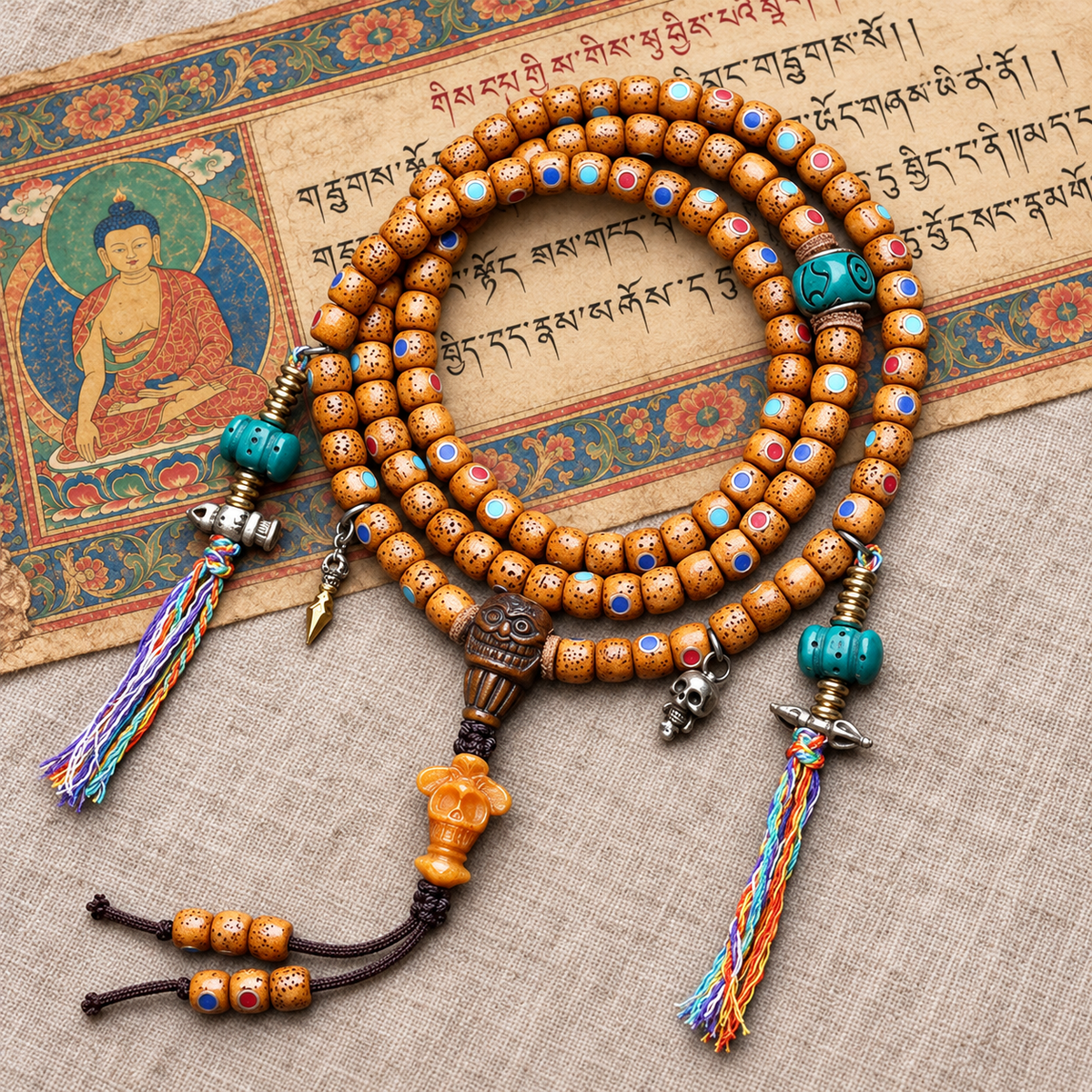 EverestArtstudios Xingyue-Bodhi-Einlagemala, Knochen