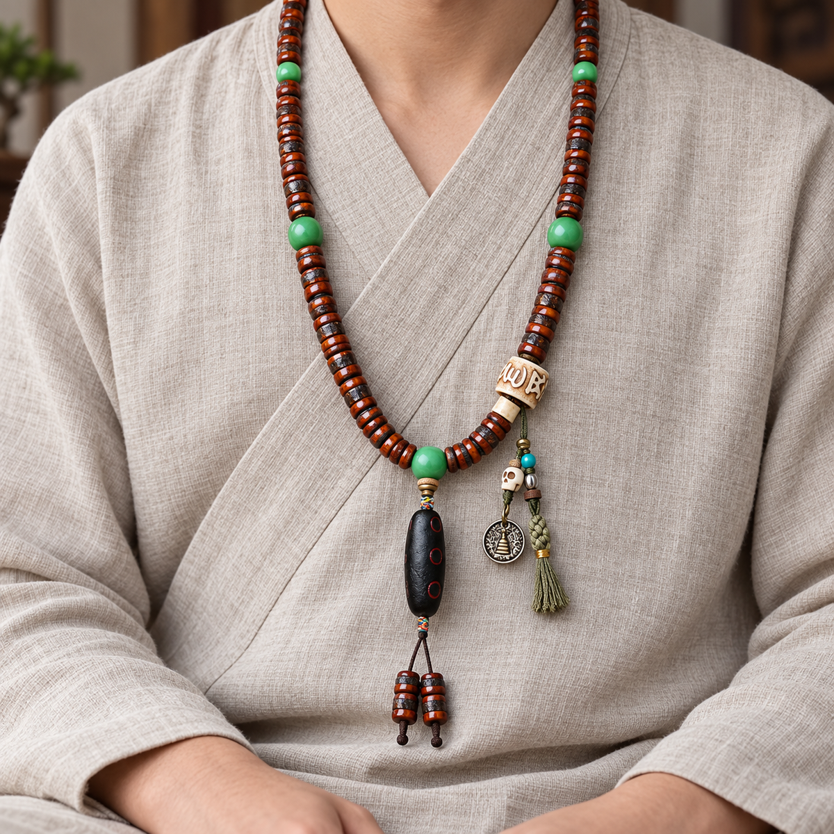 Mala 108 os pendentif Rahula