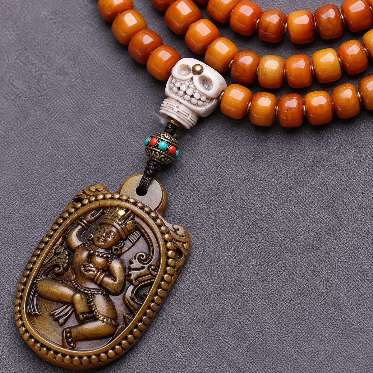 EverestArtstudios Yakknochen-Mala, 108 Perlen, Vajrayogini