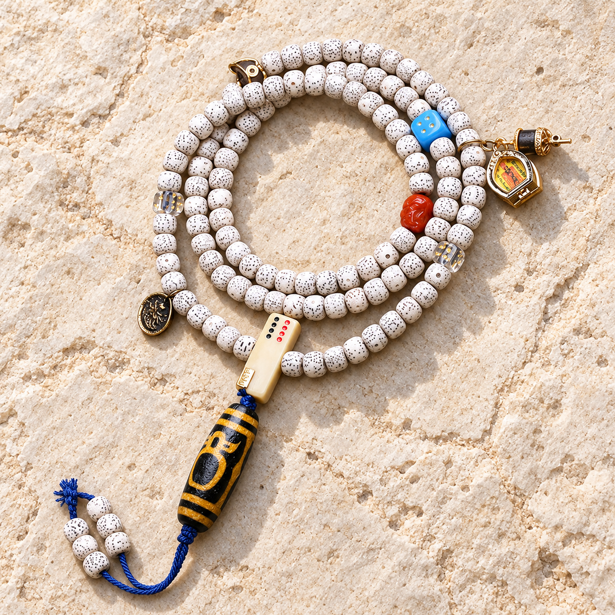 EverestArtstudios Xingyue-Bodhi-Mala, Kristall/Wohlstandsgott