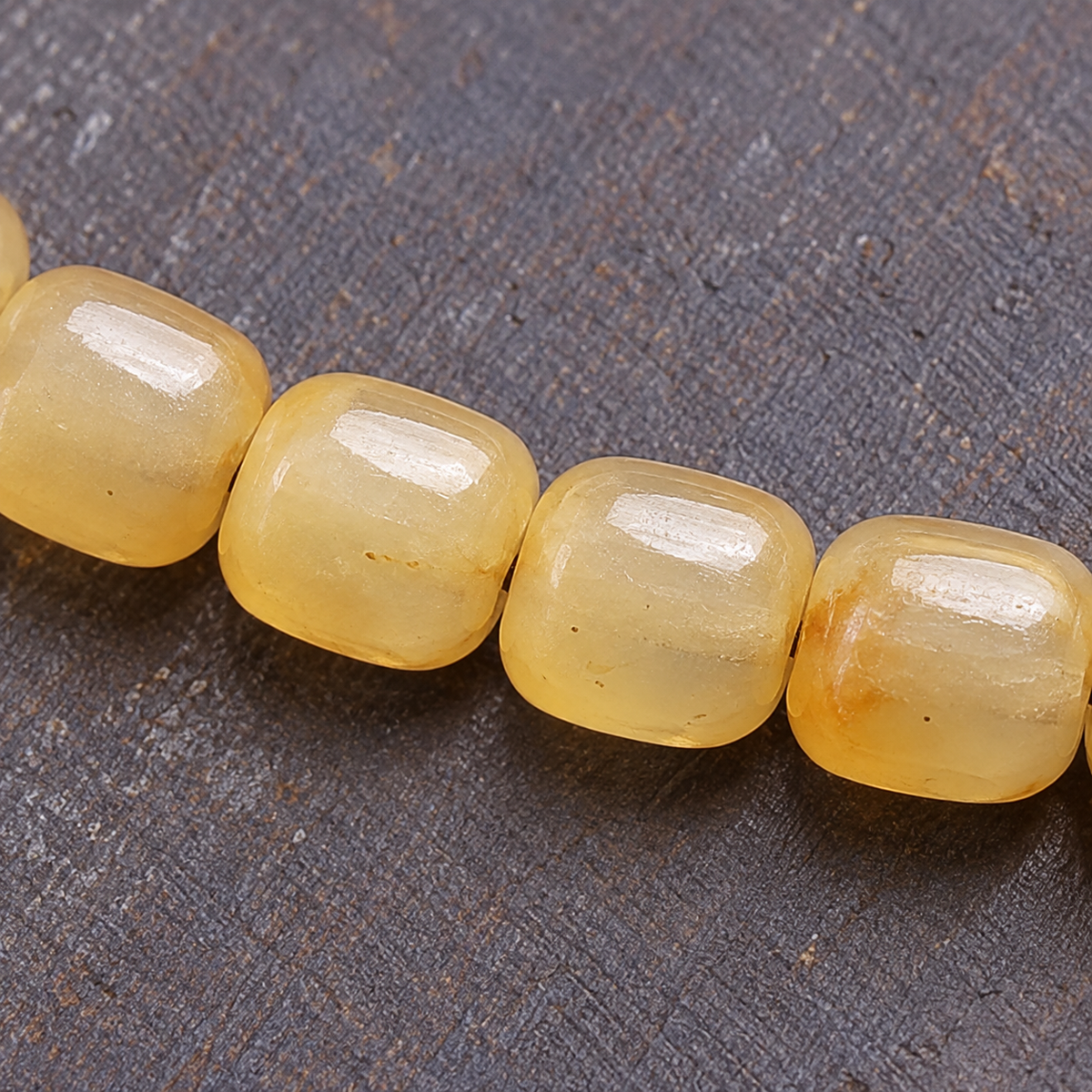 EverestArtstudios Knochen-Mala, Glas/Achat/Quasten, 108 Perlen