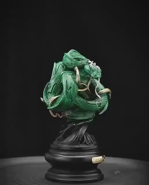 Rattan Snake Art Sculpture, Annual Limited Edition Figurine, High-End Fine Casting Serpent Statue, Luxury Home Decor Collector Art Piece