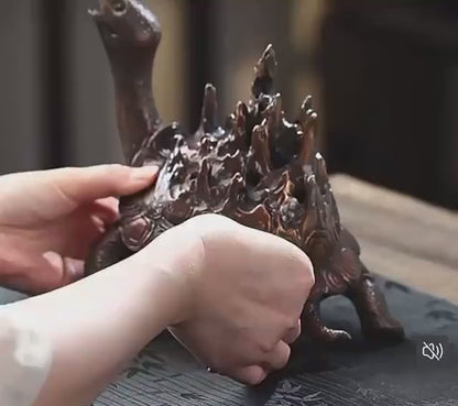 Brass Dragon Turtle Incense Burner • Mythical Creature Aromatherapy Holder • Antique-Style Feng Shui Decor • Home Incense Burner Gift