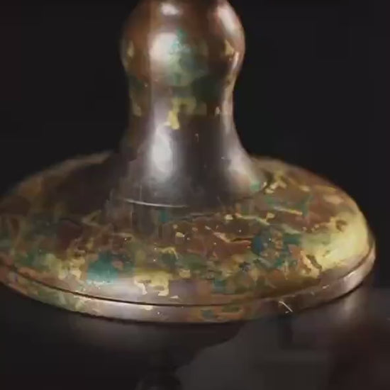 Bronze Boshan Incense Burner: Traditional Meditation Decor